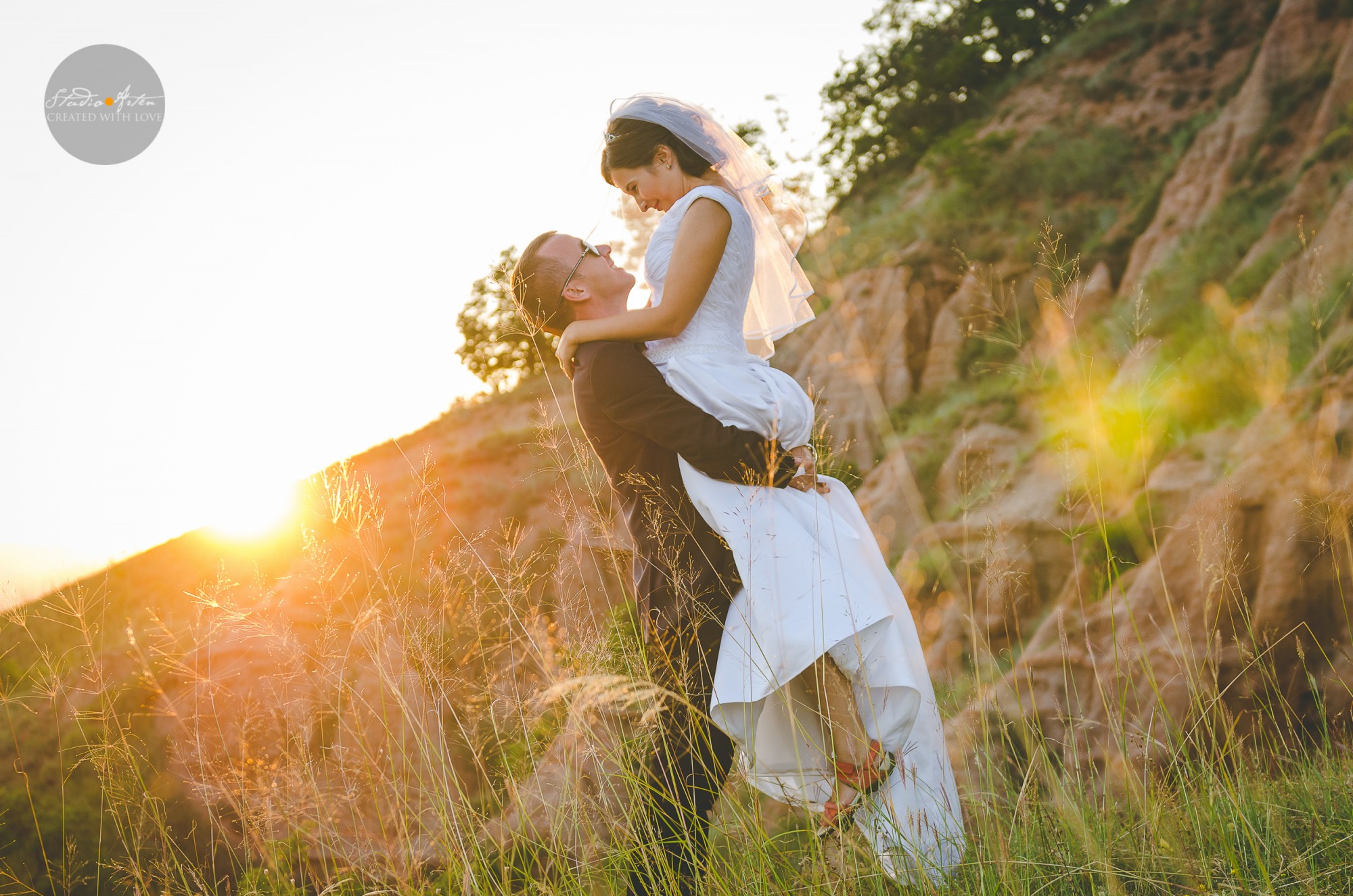 Apus de soare, fotosedinta dupa nunta, fotografie profesionala de nunta, fotograf profesionist